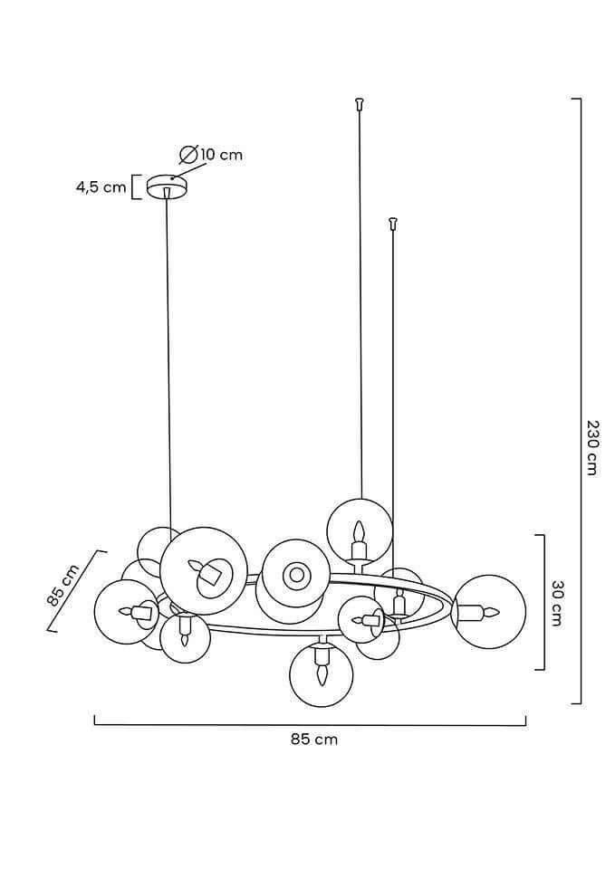 lampă suspendată Alure 85 aurMobCenter