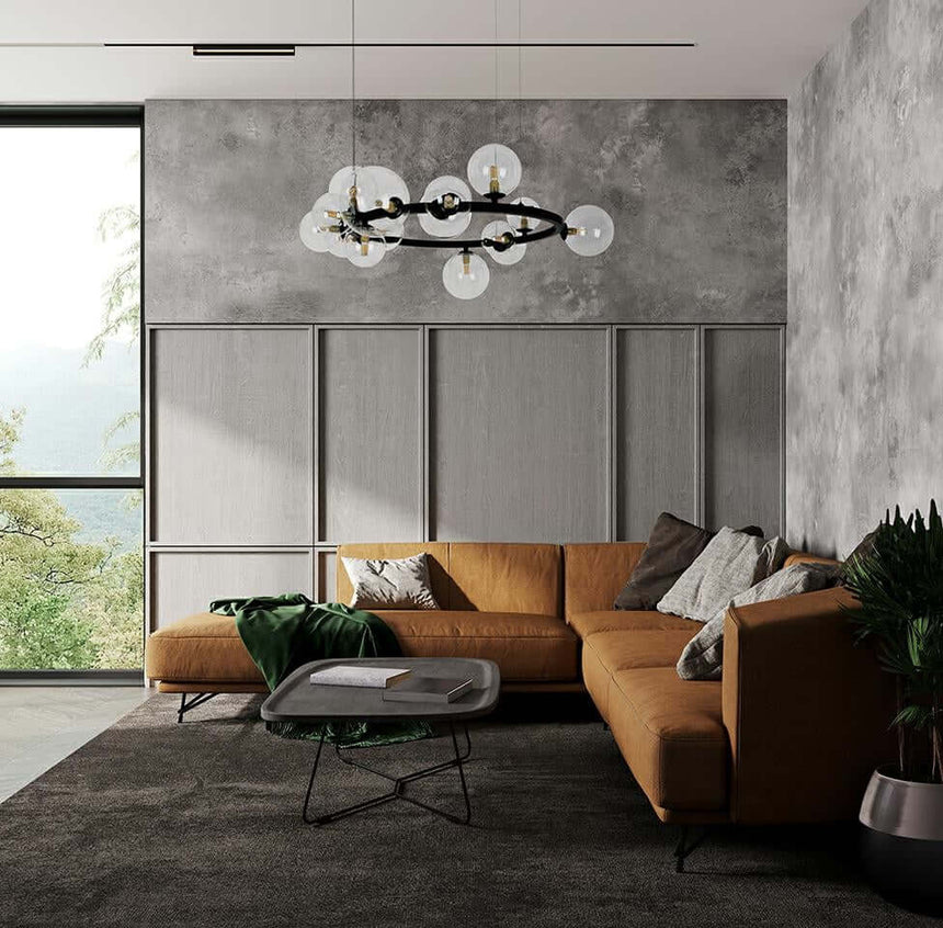 lampă suspendată Alure 85 negruMobCenter