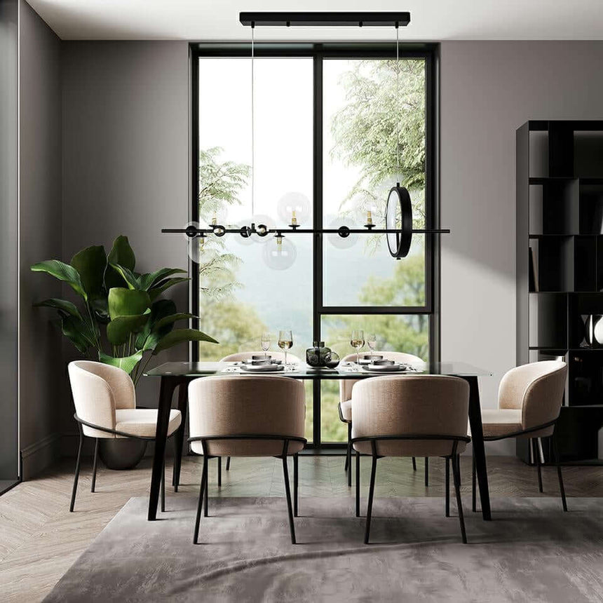 lampă suspendată Alure Line 120 negruMobCenter