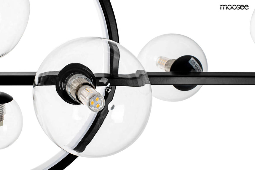 lampă suspendată Alure Line Twin 120 negruMobCenter