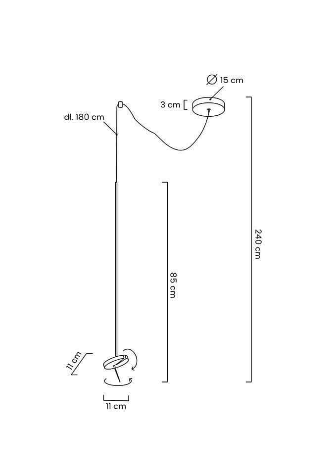 lampă suspendată Bobbie negruMobCenter