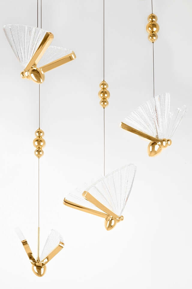 lampă suspendată Butterfly Disc 5 aurMobCenter