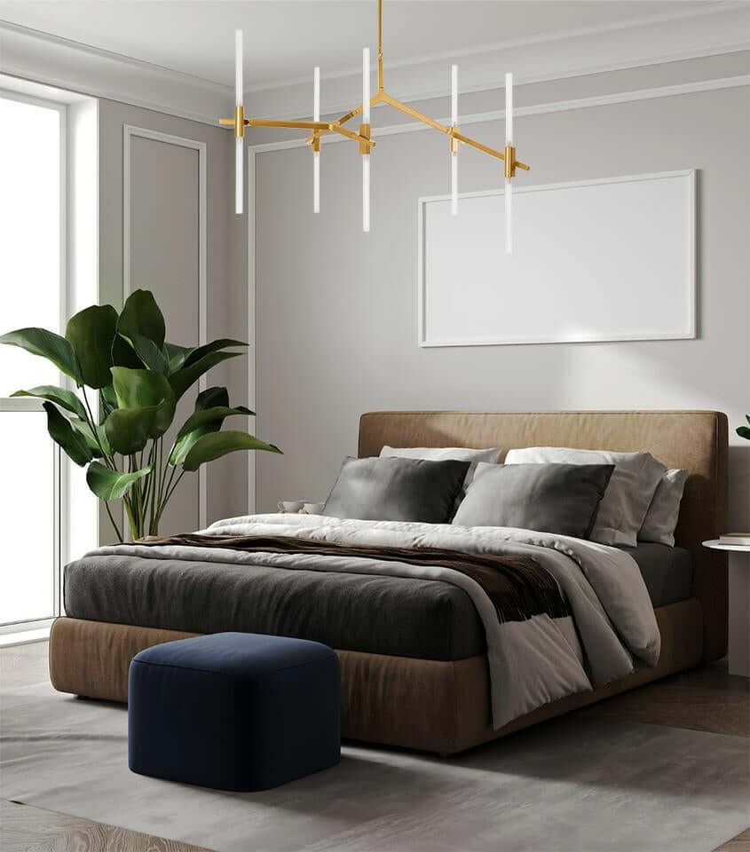 lampă suspendată Candelabr 10 aurMobCenter