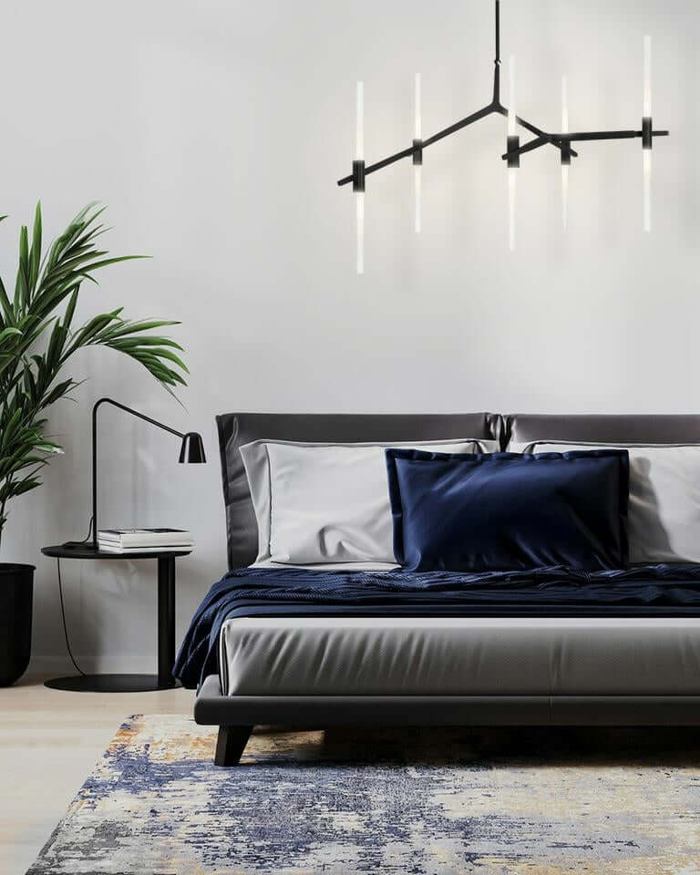 lampă suspendată Candelabr 10 negruMobCenter