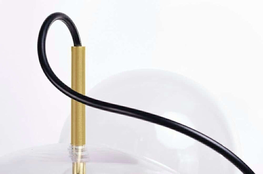 lampă suspendată Capri 6 gold - 60 Led, aluminiu, sticlăMobCenter