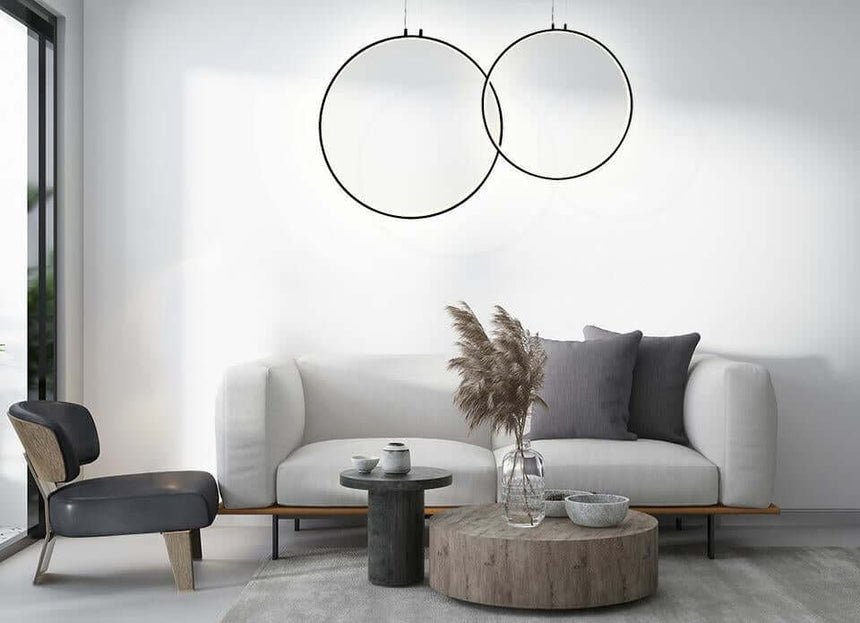 lampă suspendată Circulo 80 negruMobCenter