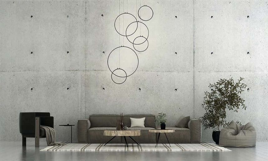 lampă suspendată Circulo Six negruMobCenter