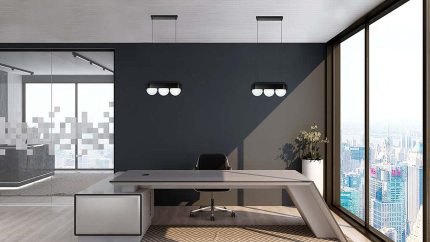 lampă suspendată Drops 3 negruMobCenter