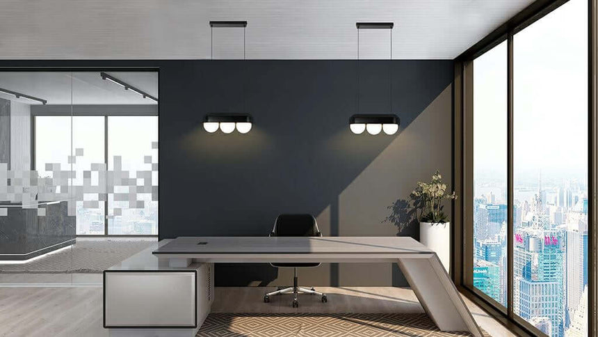 lampă suspendată Drops 3 negruMobCenter