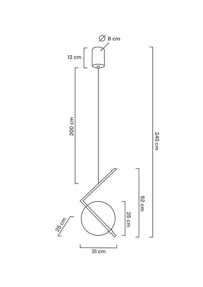 lampă suspendată Echo aurMobCenter