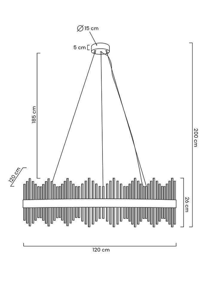 lampă suspendată Florens 120 aurMobCenter