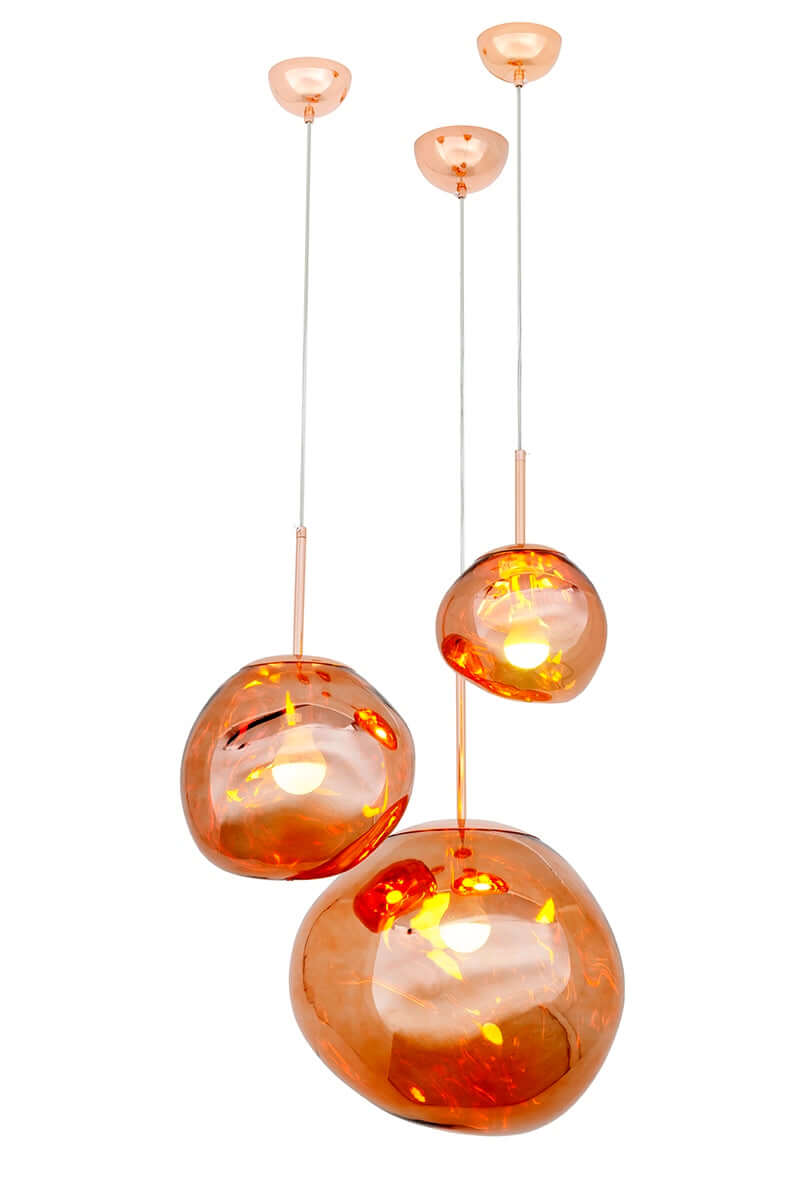 lampă suspendată Fusion 40 cupru - acrilicMobCenter