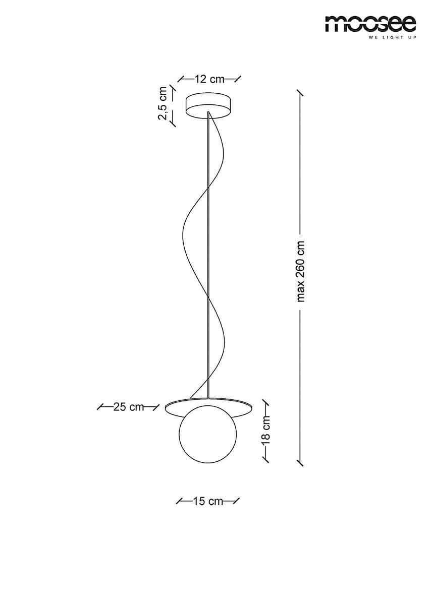 lampă suspendată Halo - aurMobCenter