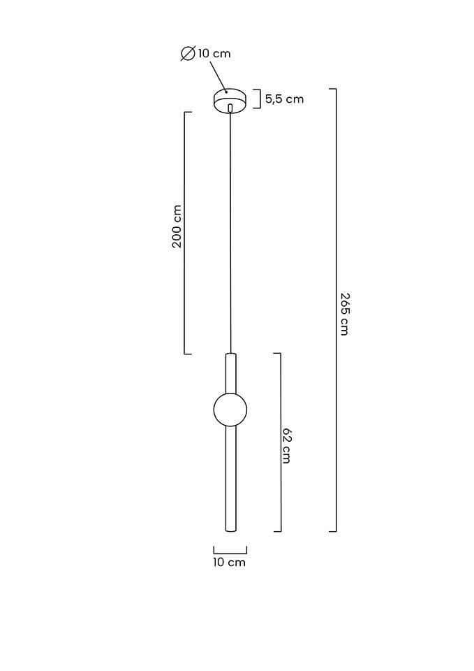 lampă suspendată Libra 60 On aurMobCenter