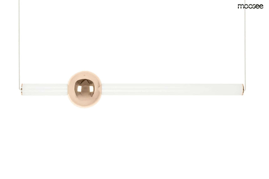 lampă suspendată Libra 90 In alb / auriuMobCenter