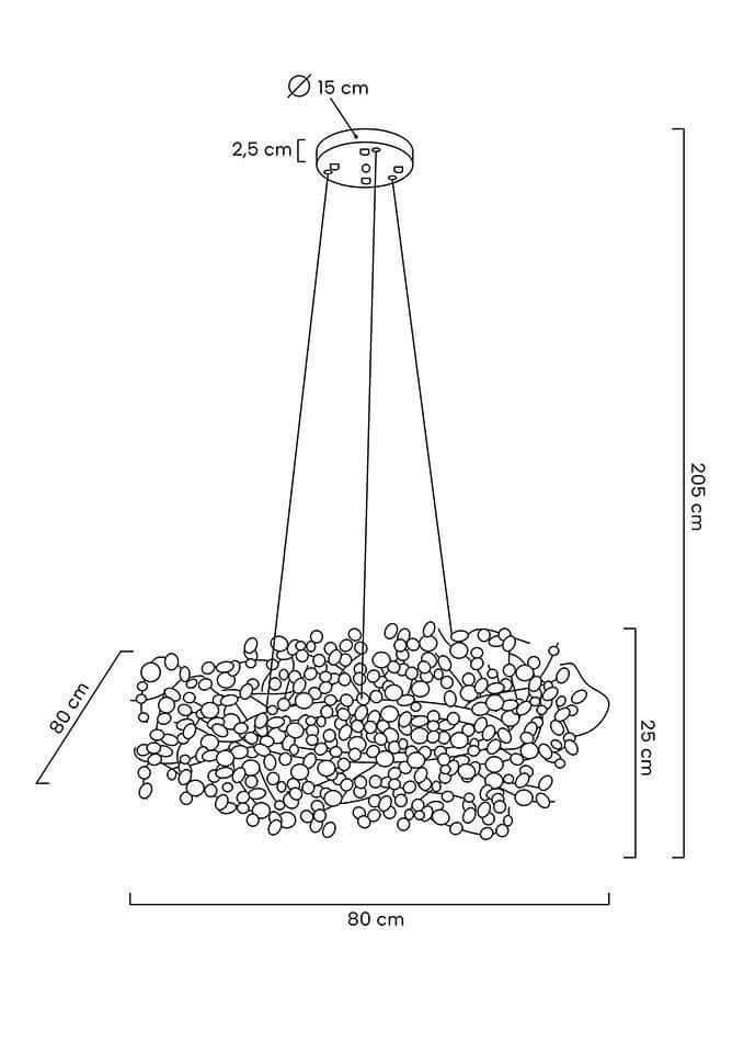 lampă suspendată Monete 80 cromMobCenter