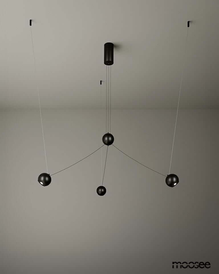 lampă suspendată Octo 3 negruMobCenter
