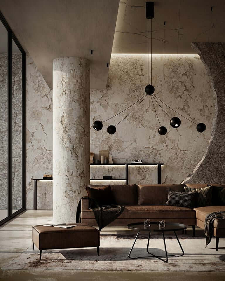 lampă suspendată Octo 5 negruMobCenter