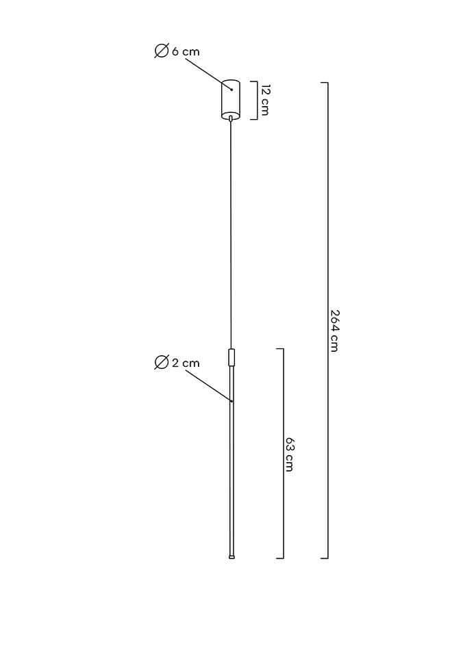 lampă suspendată Ombre 60 albMobCenter