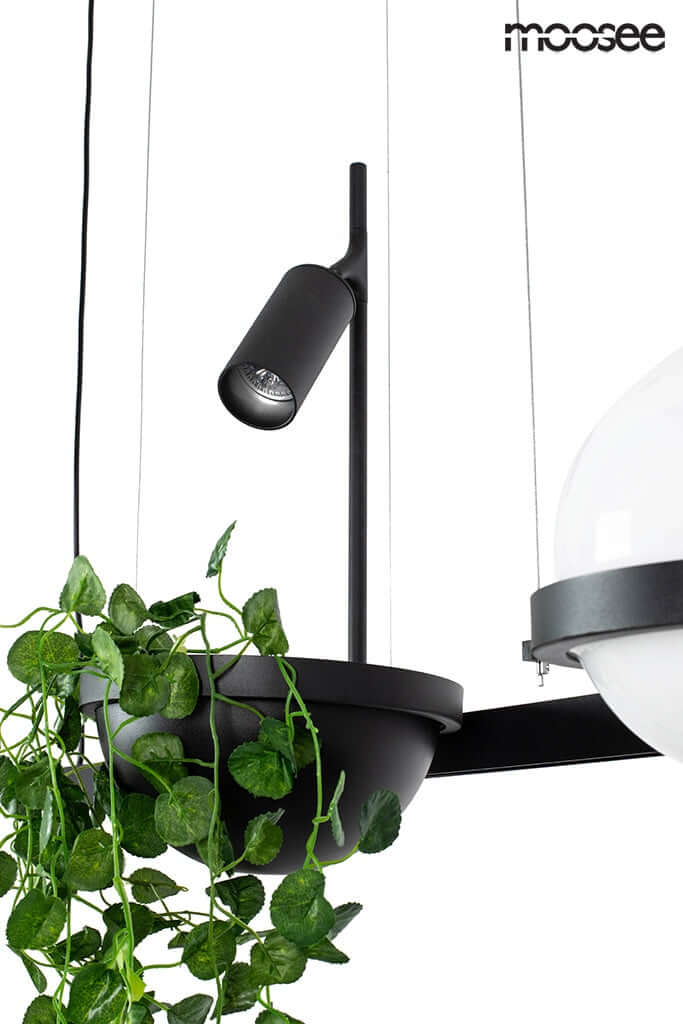 lampă suspendată Plant negruMobCenter