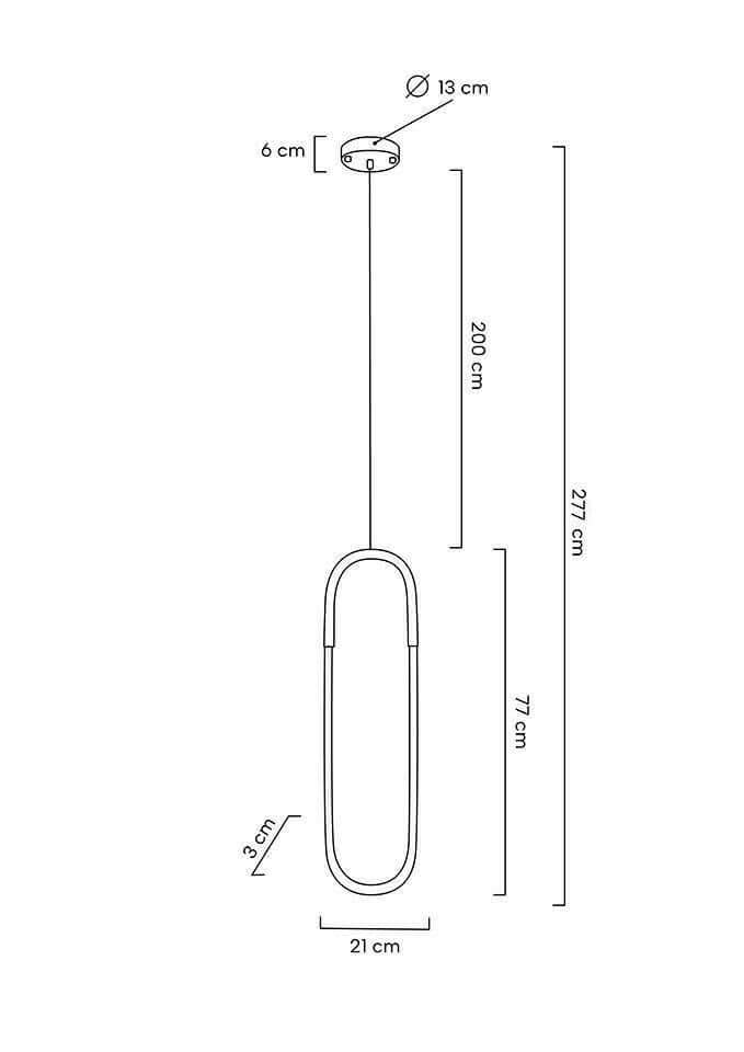lampă suspendată Puzo L aurMobCenter