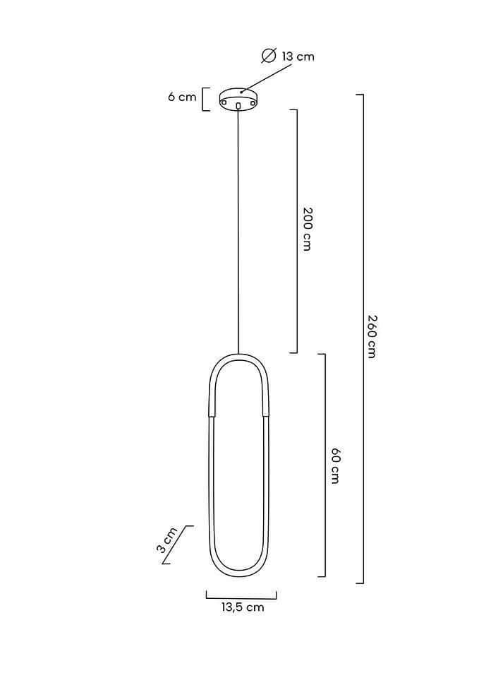 lampă suspendată Puzo S aurMobCenter