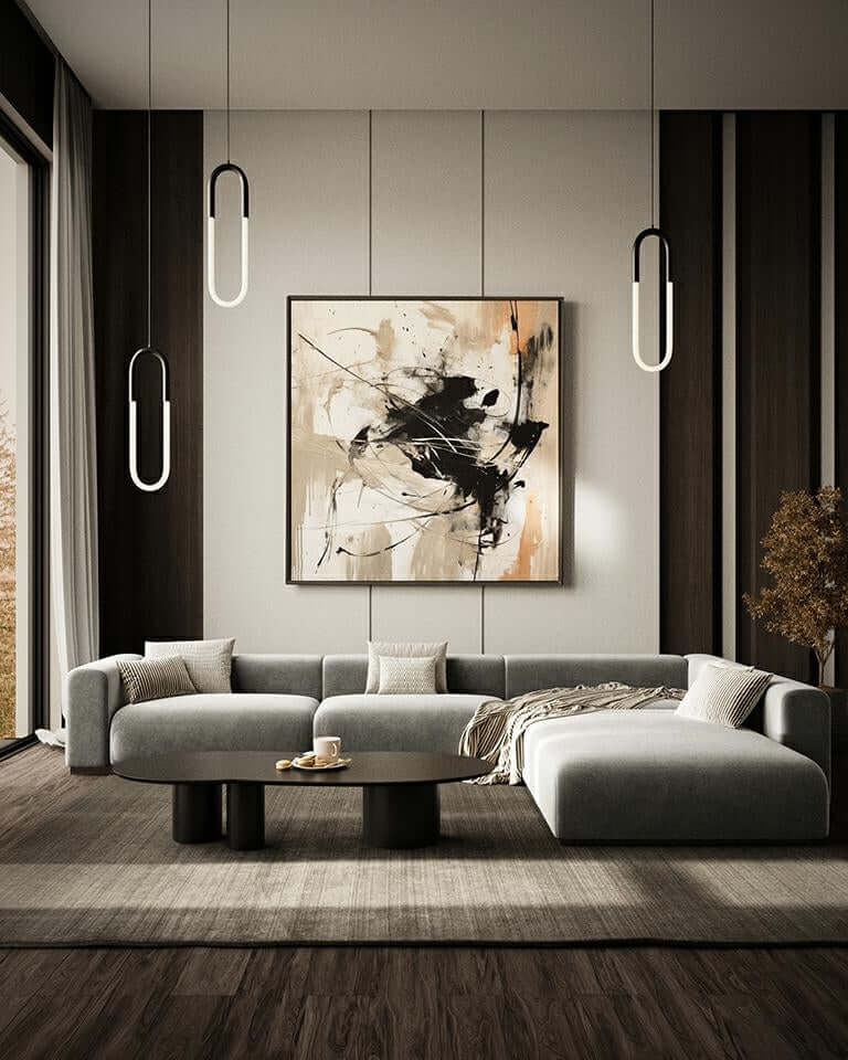 lampă suspendată Puzo S negruMobCenter