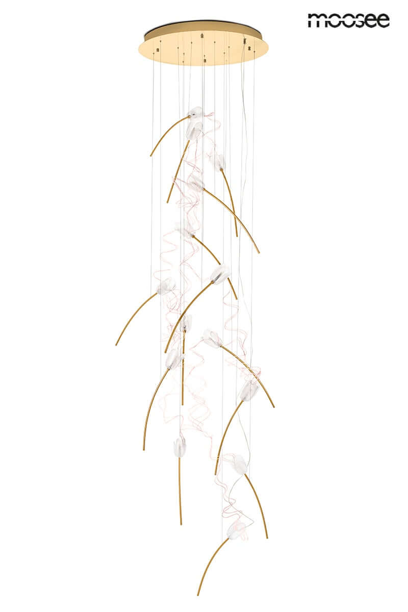 lampă suspendată Tulippe 14 Disc aurMobCenter