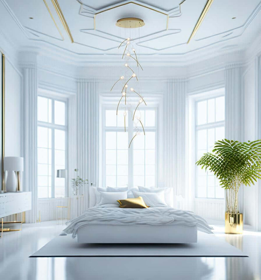 lampă suspendată Tulippe 14 Disc aurMobCenter