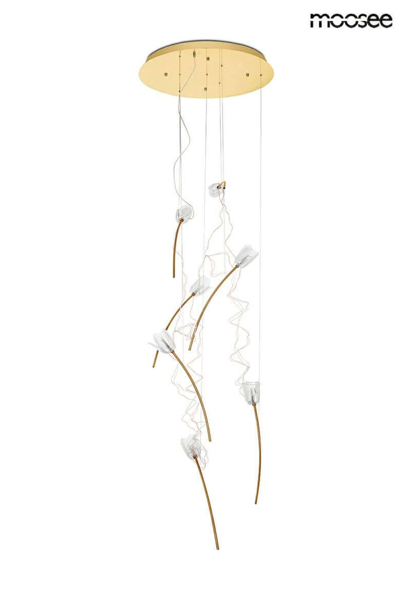 lampă suspendată Tulippe 7 Disc aurMobCenter