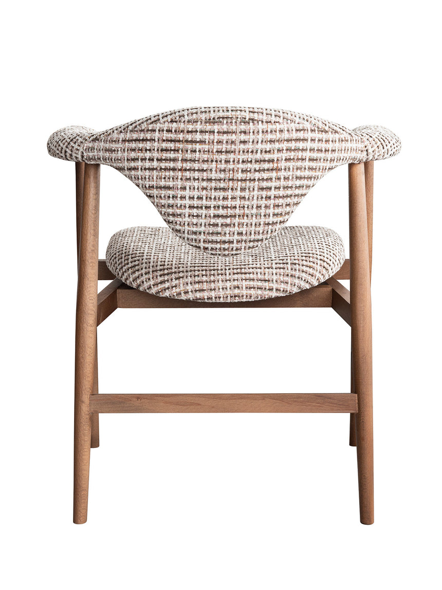 Scaun de dining Milo – larg 65 cm, tapițat