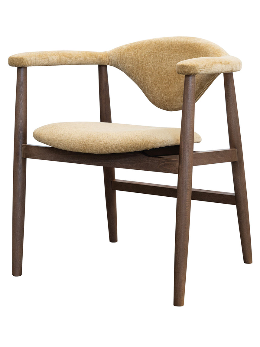 Scaun de dining Milo – larg 65 cm, tapițat