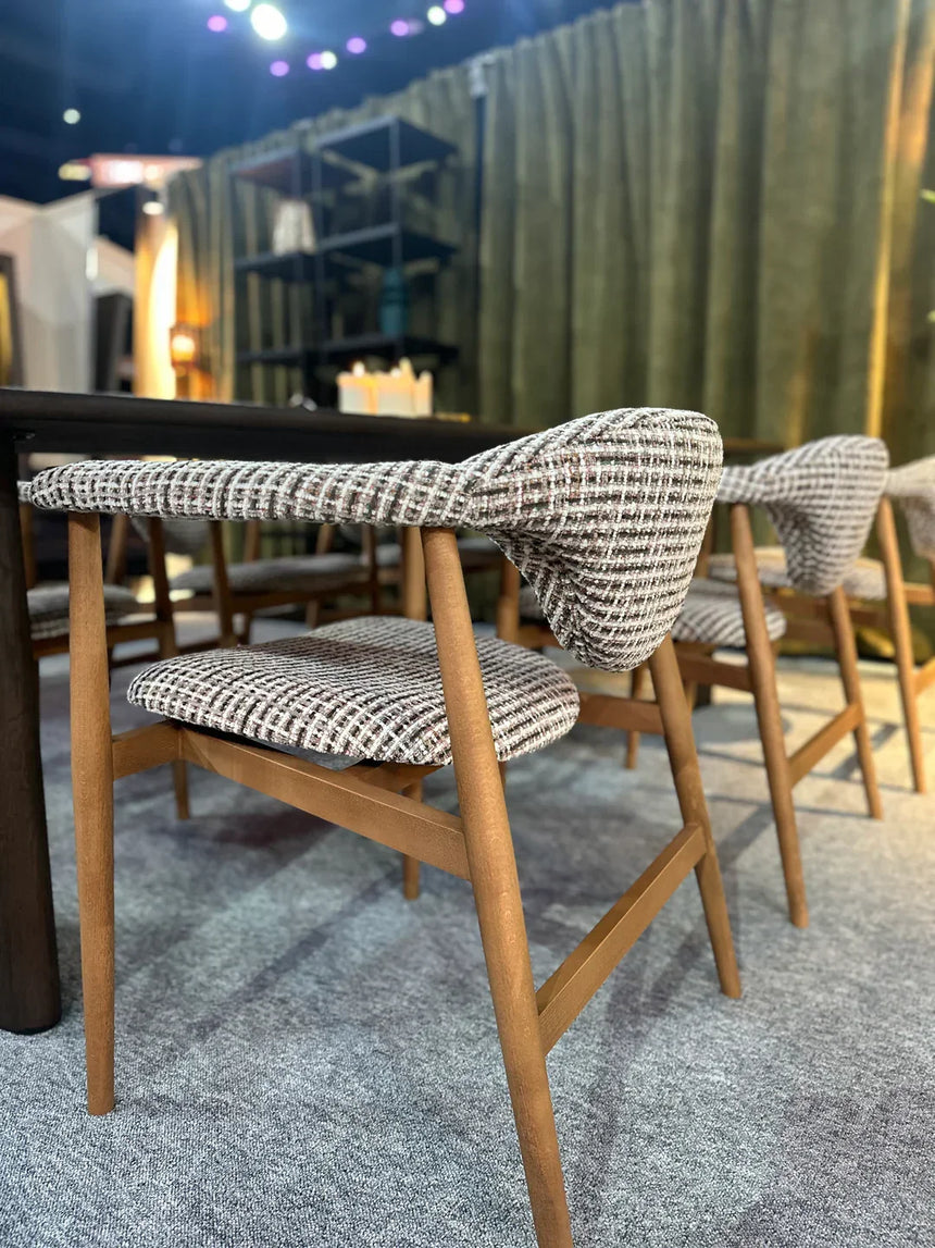 Scaun de dining Milo – larg 65 cm, tapițat