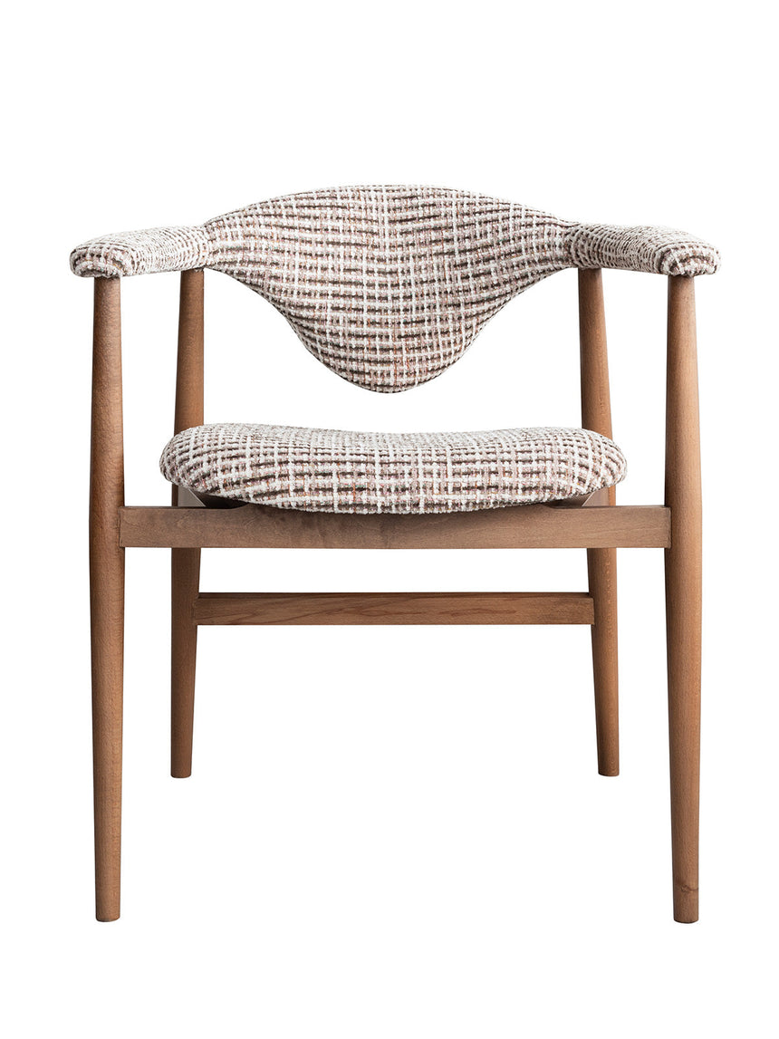Scaun de dining Milo – larg 65 cm, tapițat