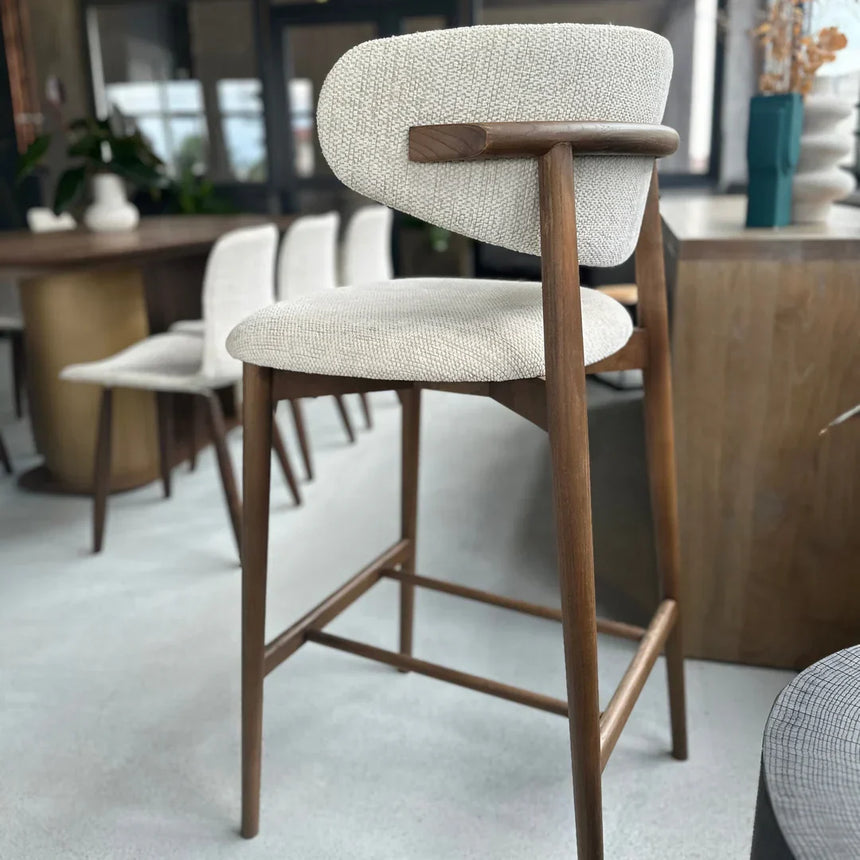 Scaun de bar Nara tapițat, înălțime 78/68 cm