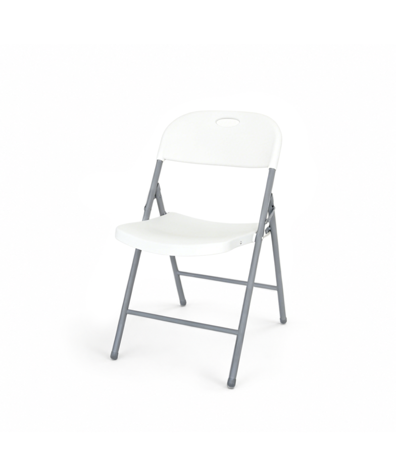 Scaun catering Poly 10 cu șezut alb