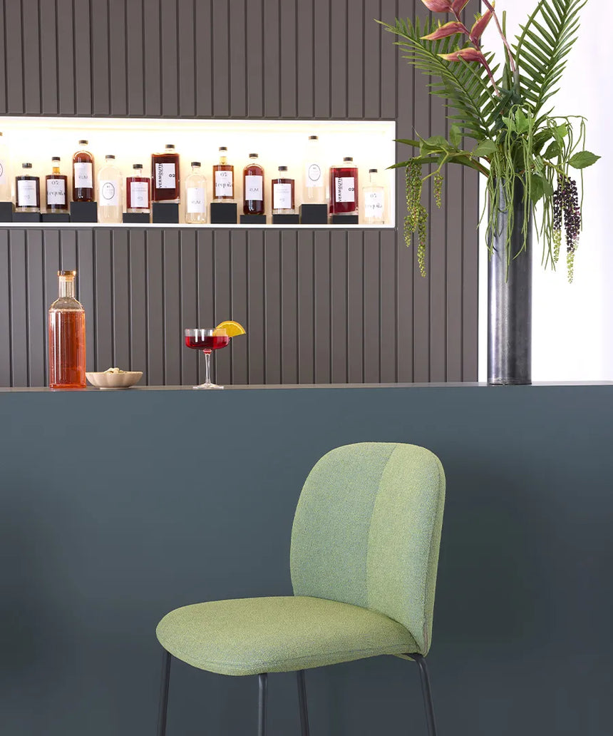 Scaun de bar Mentha Pop tapițat design ecologic