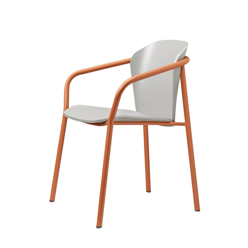 Scaun cu brațe Finn Metal Wood SCAB