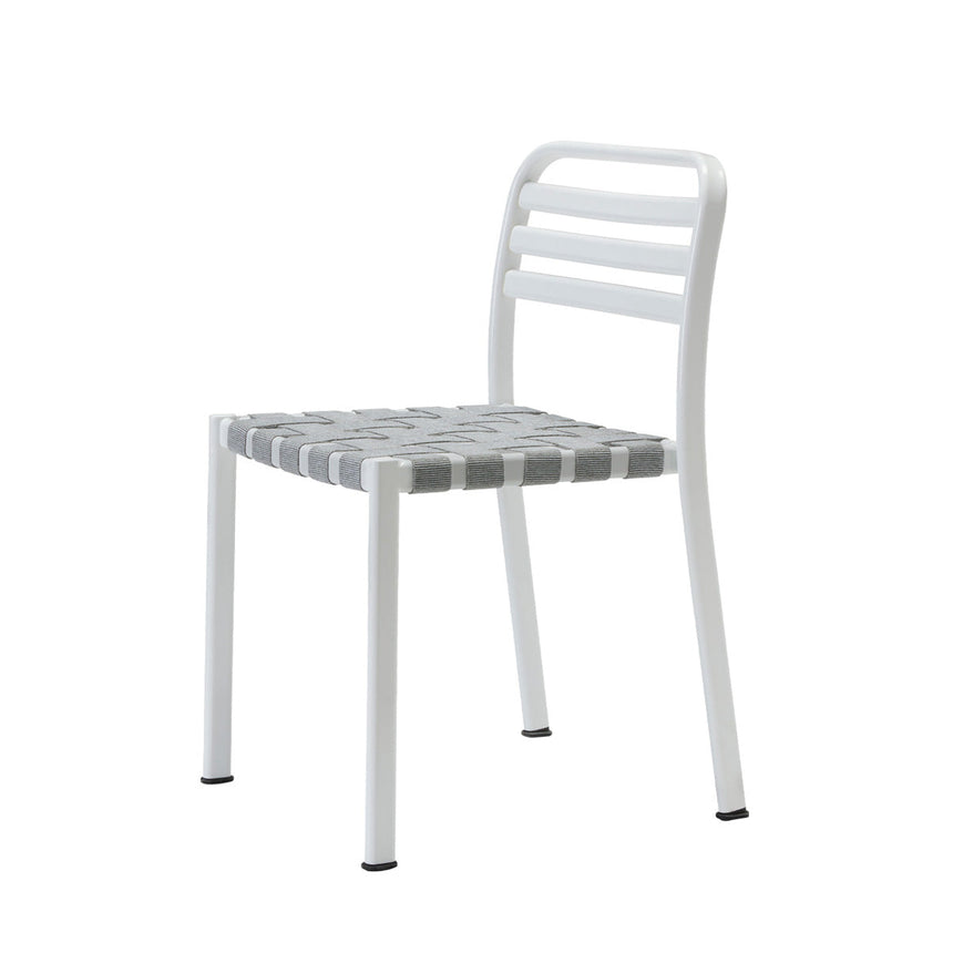 Scaun de terasă Reil Stripes - aluminiu cu benzi elastice