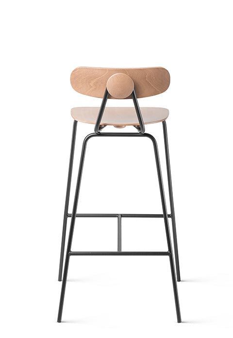 Scaun de bar Fameg Skool BSTM-2121 - cadru metal, lemn
