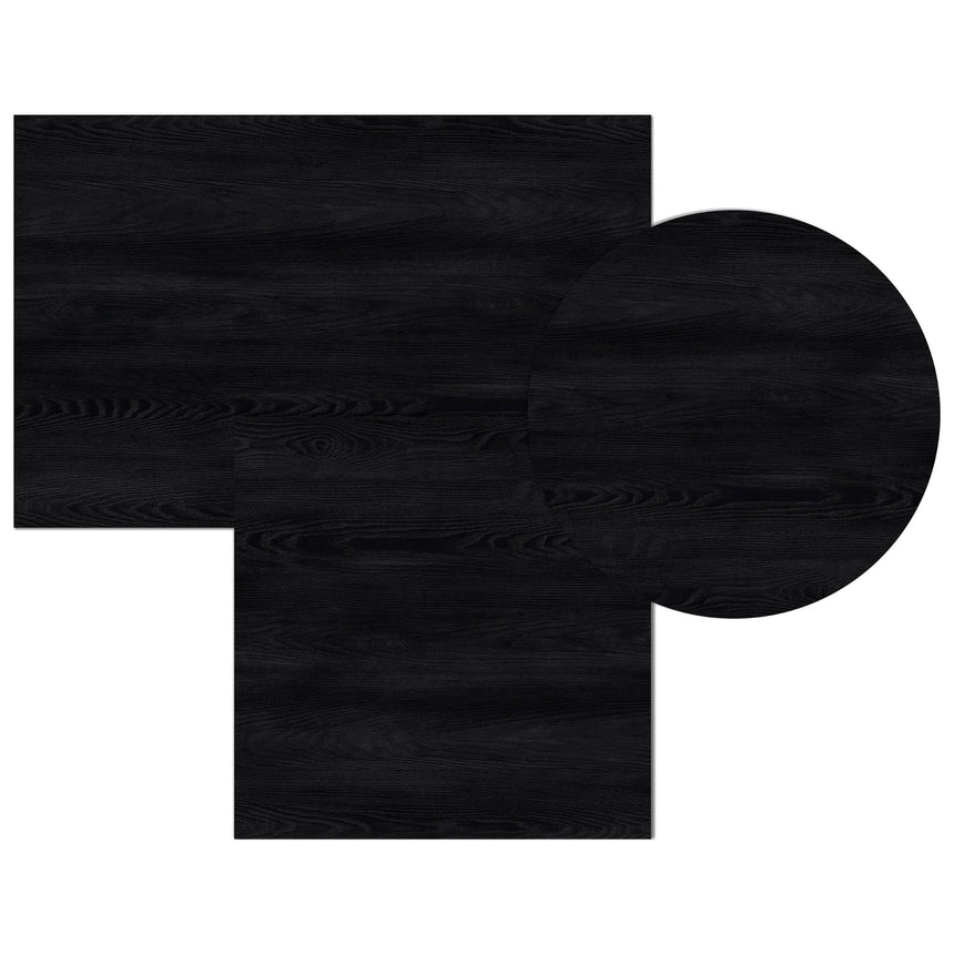 Blat de masă melaminat T608 Shadow Black – negru mat