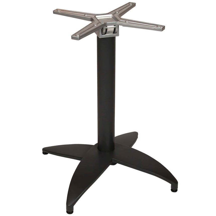 Set masă terasă Tora 3 piese – alb/ocru, blat 80×80 cm