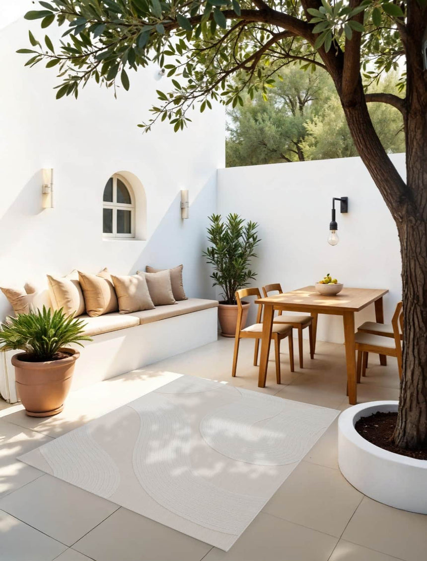 Covor de exterior Via - polipropilena, bej