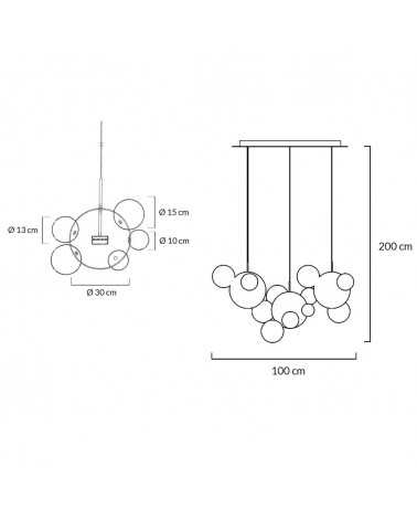 Pendule si lustre CM Cate line set lampa suspendata de design