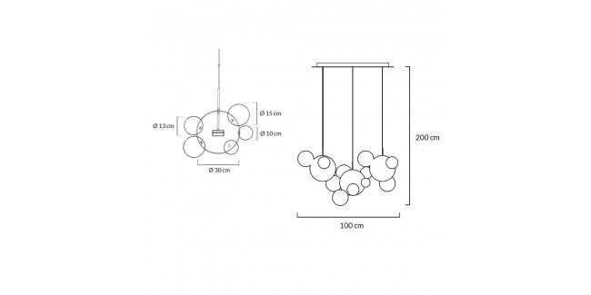 Pendule si lustre CM Cate line set lampa suspendata de design