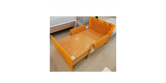 AI Simple Kihúzható Ágy 90 X 165-205 narancssárga színben