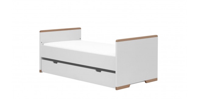 Acasa PI Snap pat pentru copii de 200*90 cm, alb