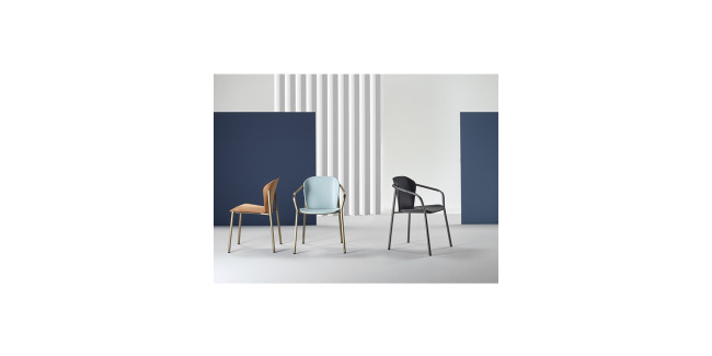 SC Finn Metal Wood scaun dining in diferite culori