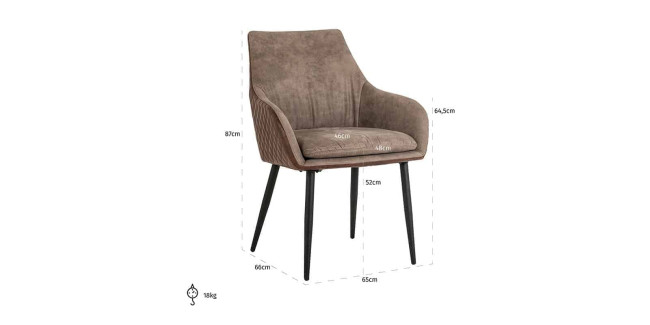 NT Chrissy scaun de design din piele ecologica