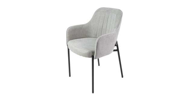 Scaun de dining KL Porto premium, culoare gri.